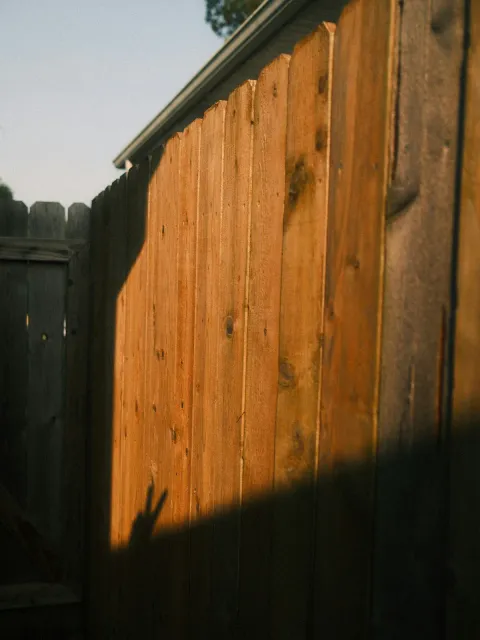 Wood privacy fence boards
